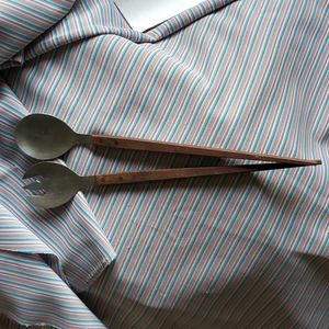 Mid century modern  salad utensils.